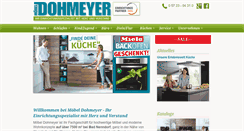 Desktop Screenshot of moebel-dohmeyer.de