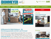 Tablet Screenshot of moebel-dohmeyer.de
